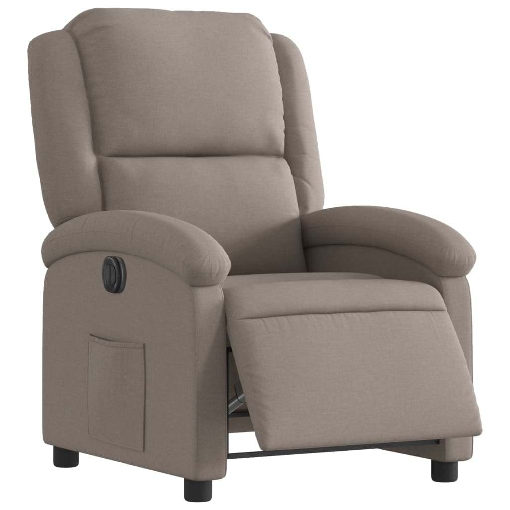 Fauteuil Verstelbaar Elektrisch Stof Taupe