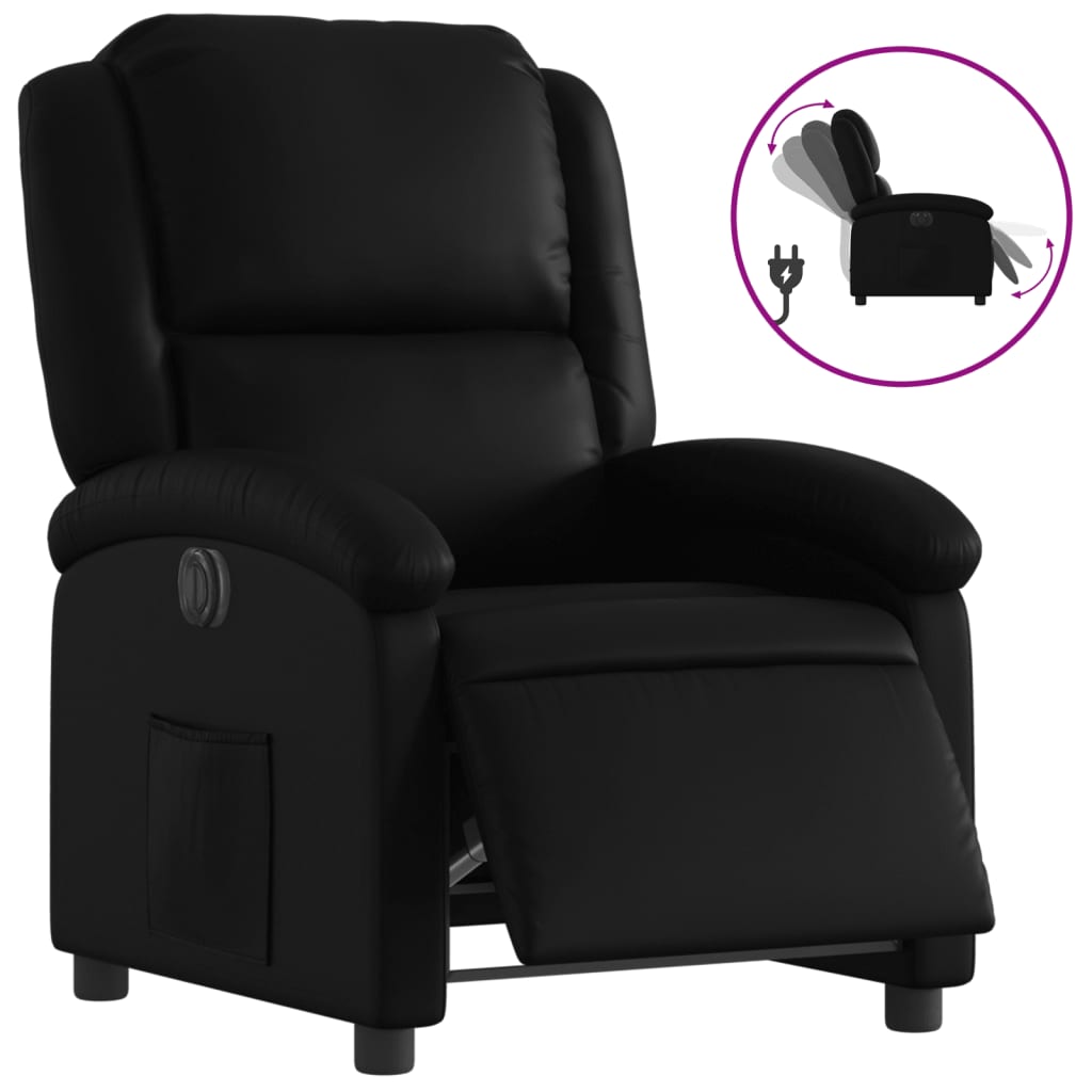 Fauteuil Kunstleer Zwart