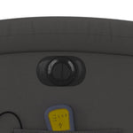 Massagestoel Verstelbaar Elektrisch Echt Leer Grijs