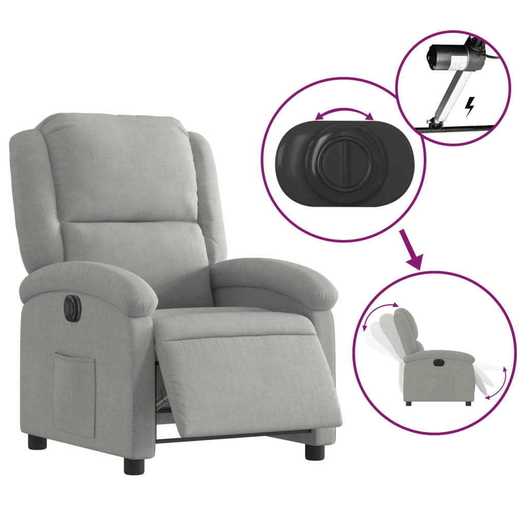 Fauteuil Stof Lichtgrijs