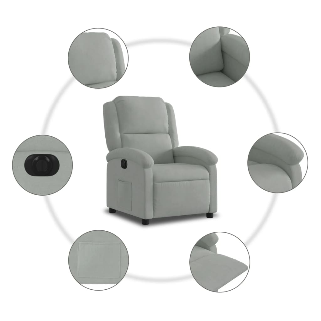 Fauteuil Stof Lichtgrijs