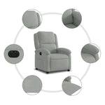 Fauteuil Stof Lichtgrijs