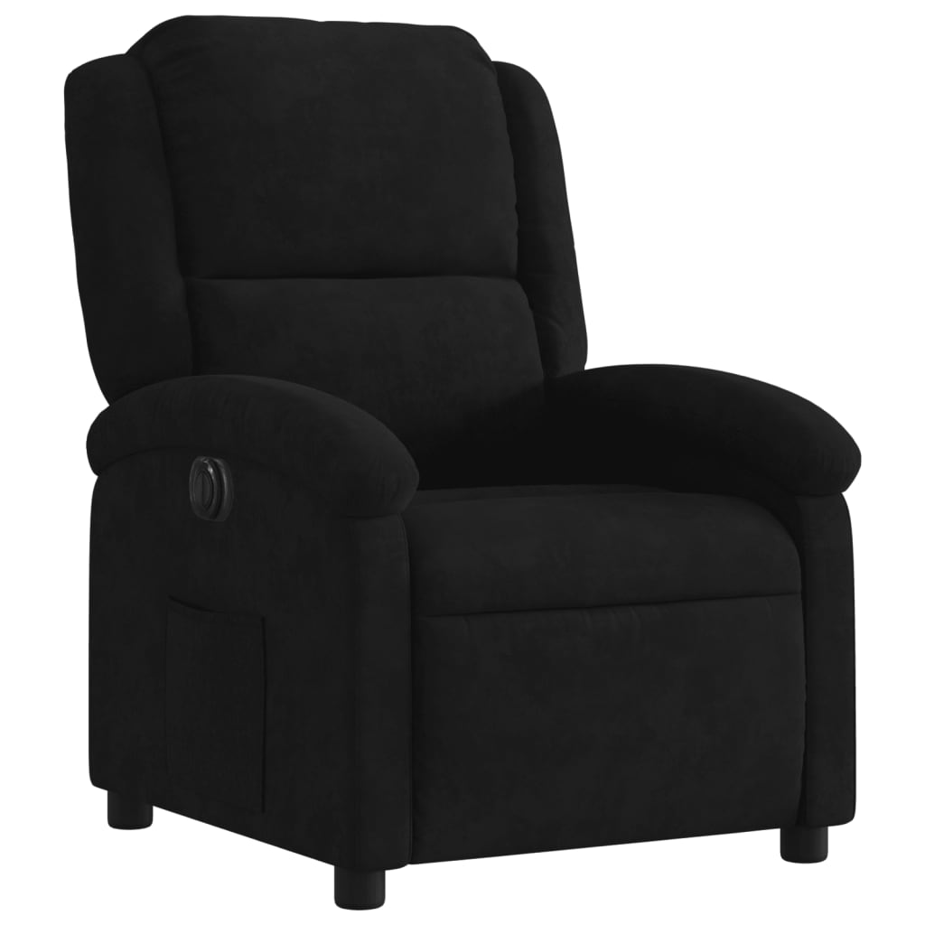 Fauteuil Verstelbaar Elektrisch Stof Zwart