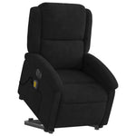 Sta-Op-Massagestoel Fluweel Zwart