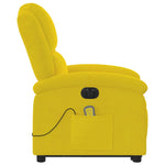 Sta-Op-Massagestoel Fluweel Geel