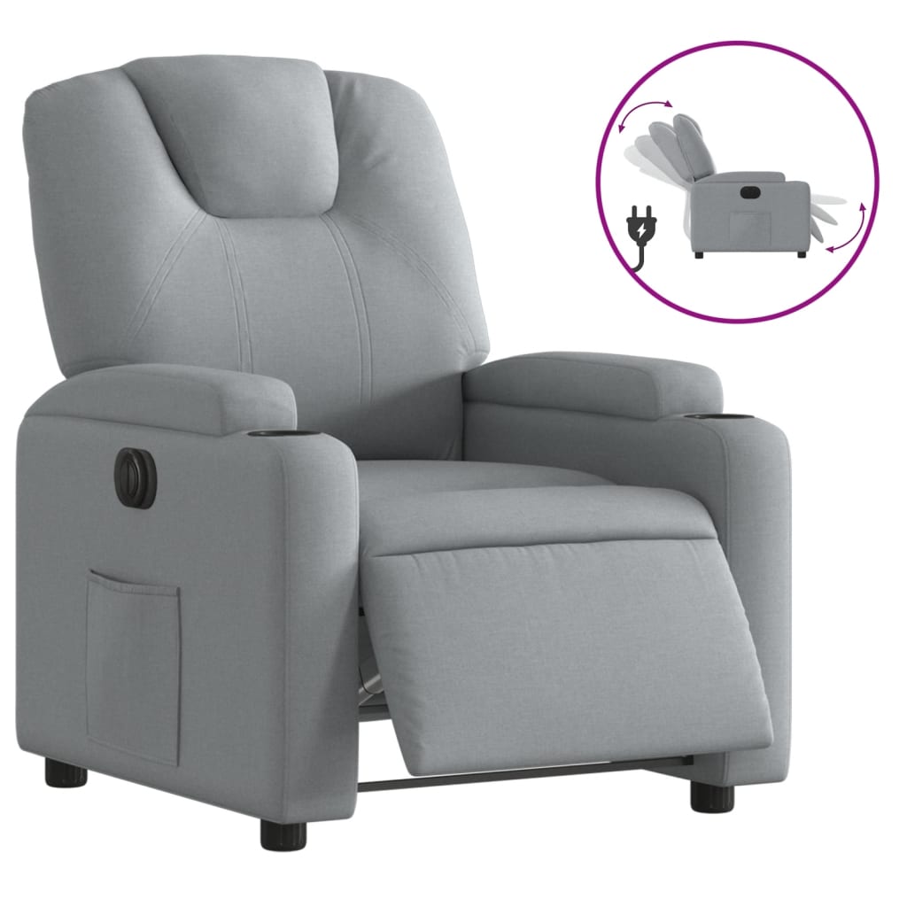 Fauteuil Stof Lichtgrijs