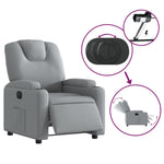 Fauteuil Stof Lichtgrijs
