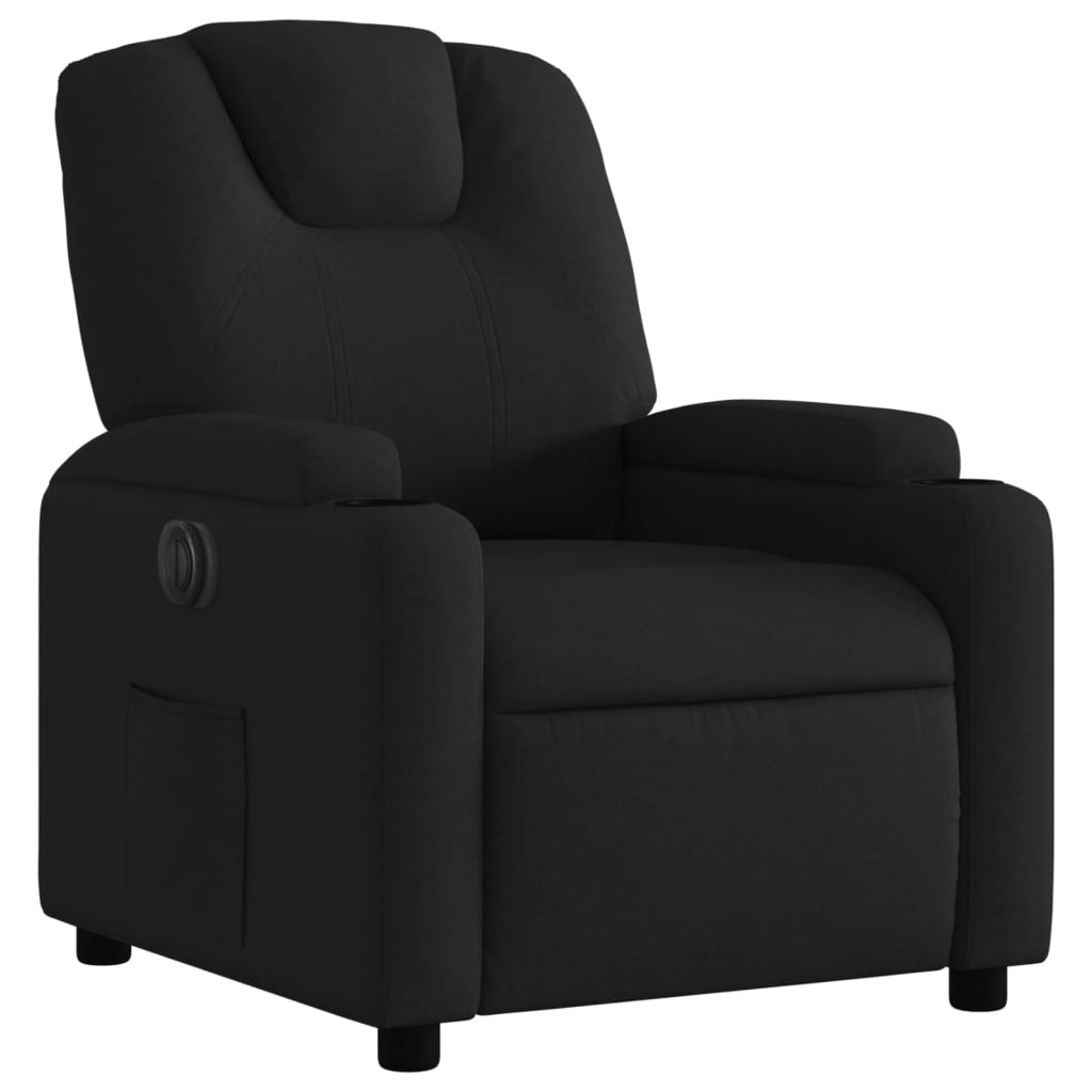Fauteuil Verstelbaar Elektrisch Stof Zwart