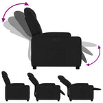 Fauteuil Verstelbaar Elektrisch Stof Zwart