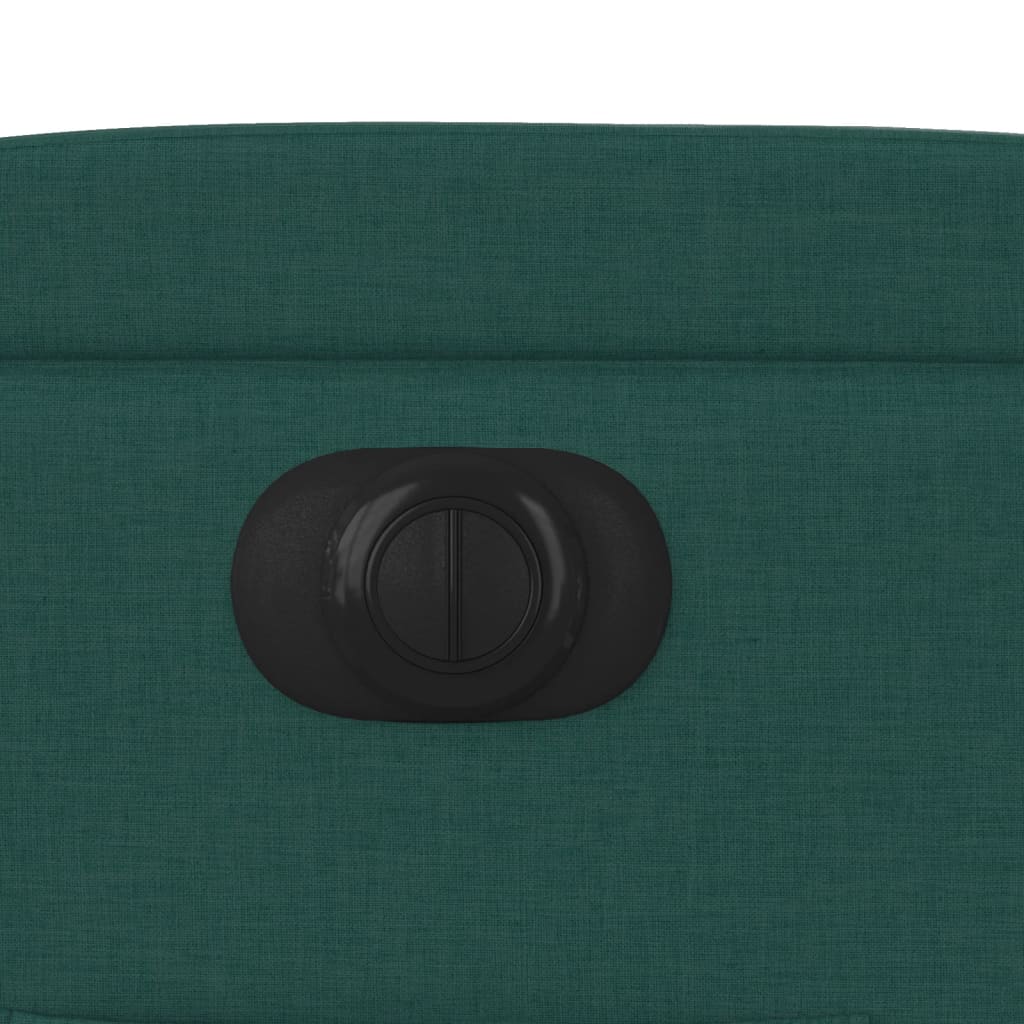 Fauteuil Verstelbaar Elektrisch Stof Donkergroen