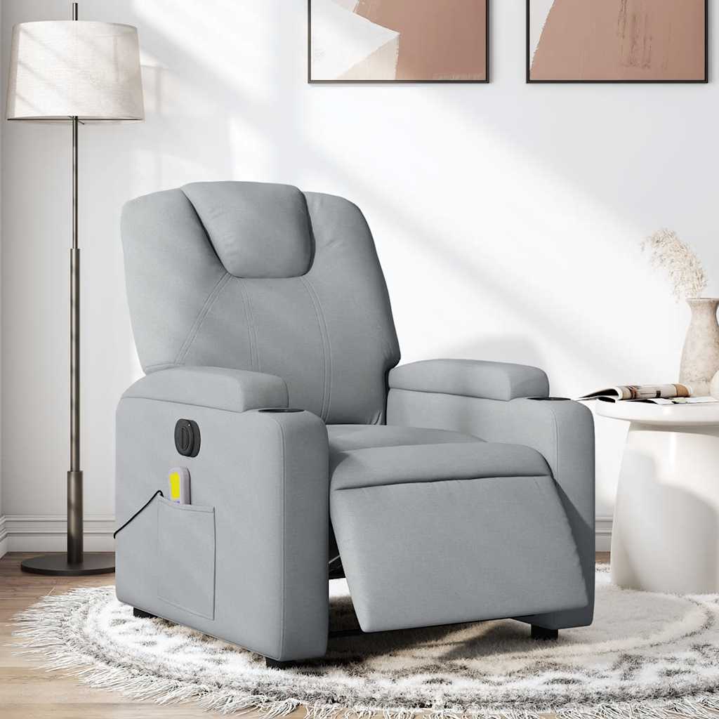 Fauteuil Stof Lichtgrijs