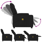 Massagestoel Stof Zwart