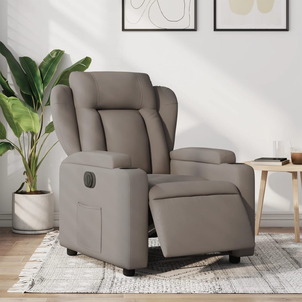Fauteuil Verstelbaar Elektrisch Stof Taupe