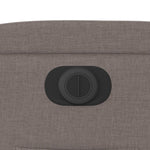 Fauteuil Verstelbaar Elektrisch Stof Taupe