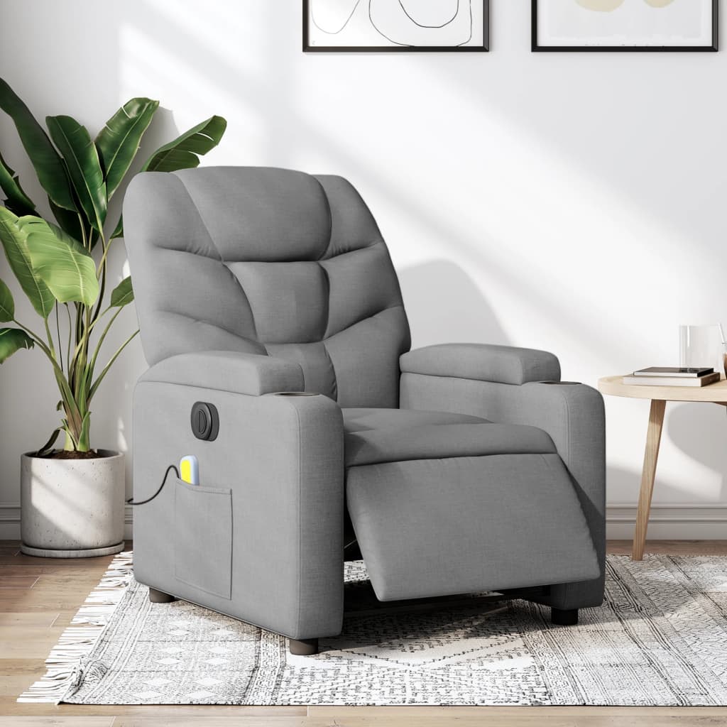 Fauteuil Stof Lichtgrijs