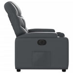 Fauteuil Verstelbaar Elektrisch Kunstleer Grijs