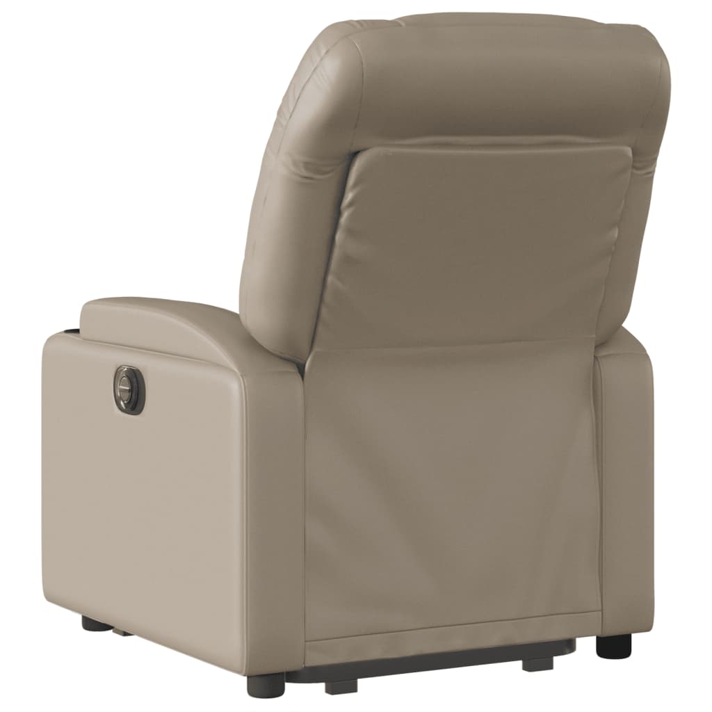 Sta-Op-Massagestoel Elektrisch Kunstleer Kleurig Cappuccino