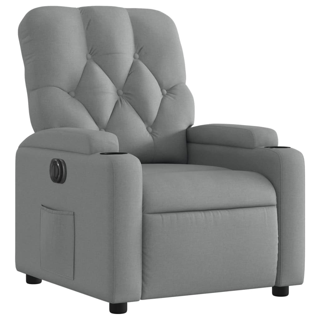 Fauteuil Stof Lichtgrijs