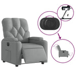 Fauteuil Stof Lichtgrijs