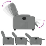 Fauteuil Stof Lichtgrijs