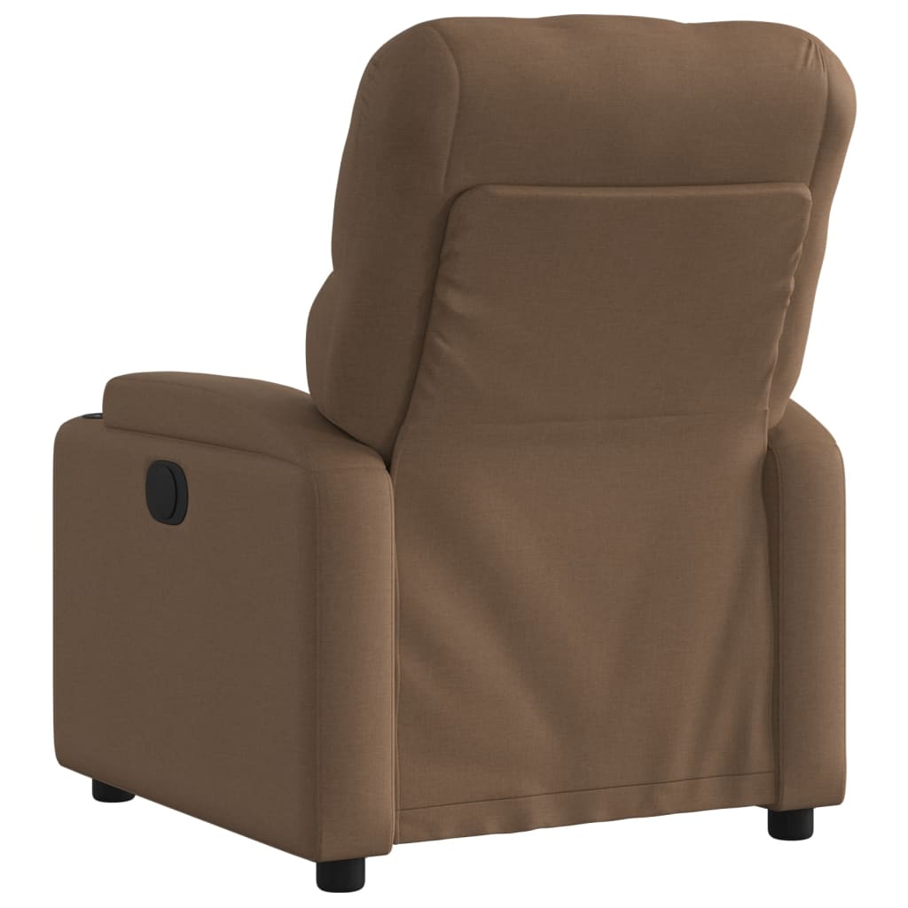Fauteuil Verstelbaar Elektrisch Stof Bruin