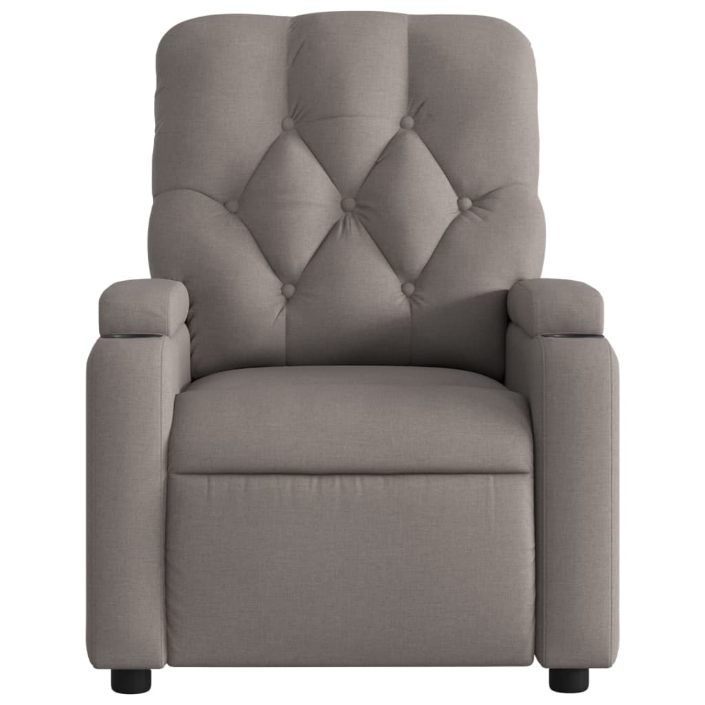 Fauteuil Verstelbaar Elektrisch Stof Taupe