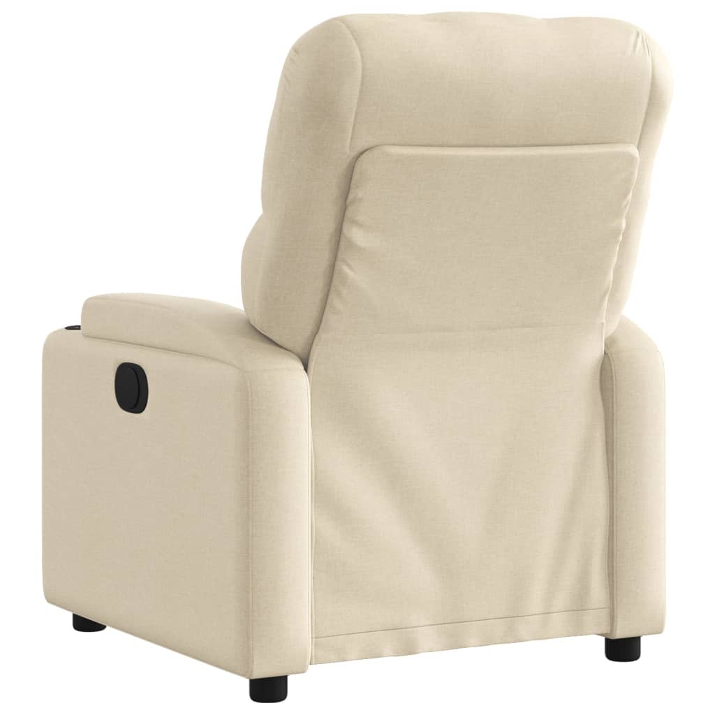 Fauteuil Verstelbaar Elektrisch Stof Kleurig Crème