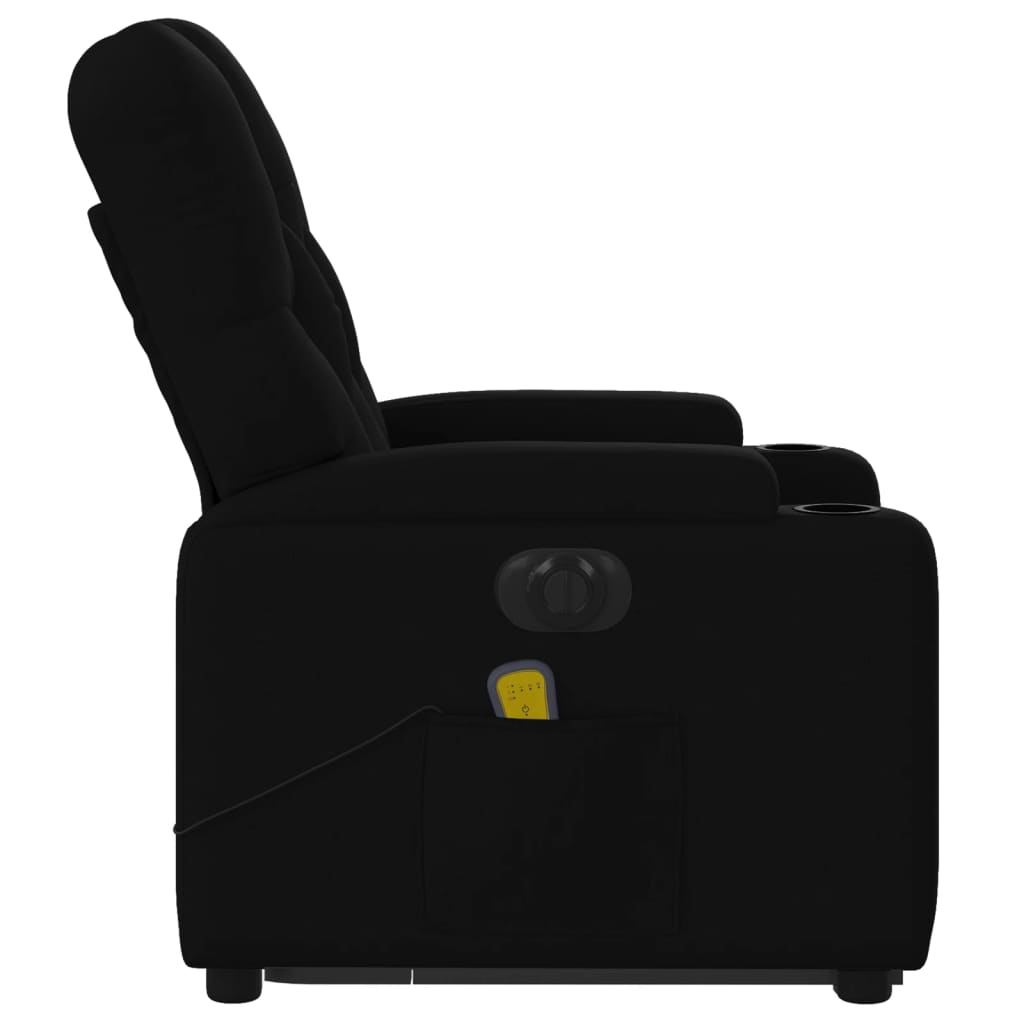 Sta-Op-Massagestoel Stof Zwart