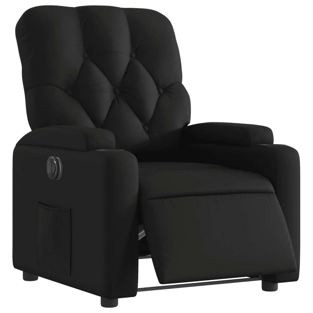 Fauteuil Kunstleer Zwart