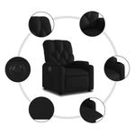 Fauteuil Kunstleer Zwart