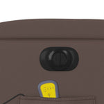 Massagestoel Verstelbaar Elektrisch Kunstleer Bruin