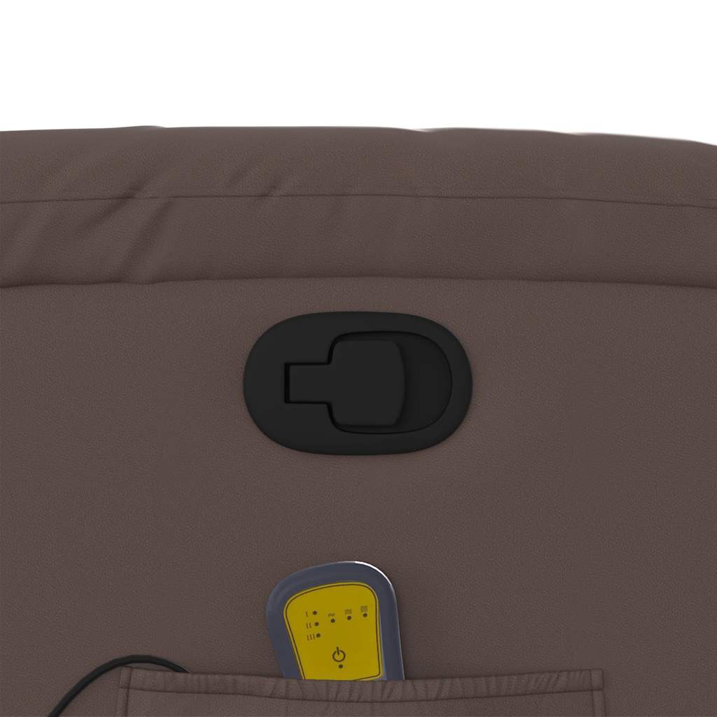 Sta-Op-Massagestoel Verstelbaar Kunstleer Bruin