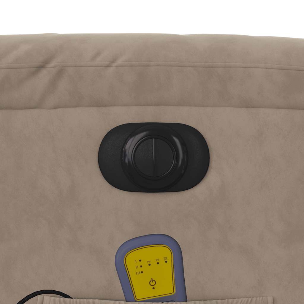 Massagestoel Microvezelstof Taupe