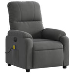 Massagestoel Microvezelstof Donkergrijs