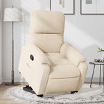 Sta-Op-Massagestoel Verstelbaar Microvezelstof Beige