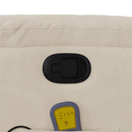 Sta-Op-Massagestoel Verstelbaar Microvezelstof Beige