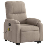Sta-Op-Massagestoel Microvezelstof Taupe