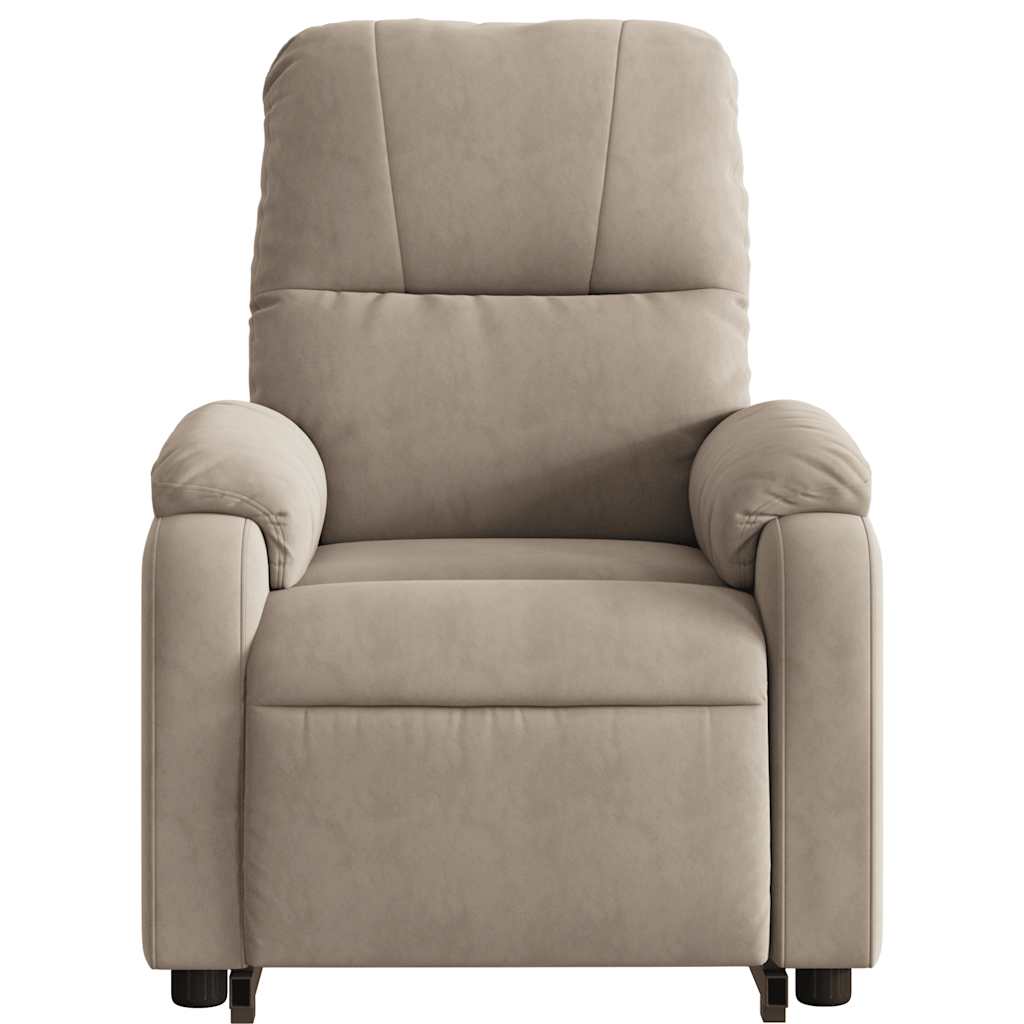 Sta-Op-Massagestoel Microvezelstof Taupe