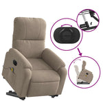 Sta-Op-Massagestoel Microvezelstof Taupe