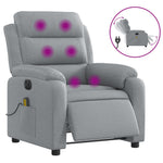 Massagestoel Stof Lichtgrijs