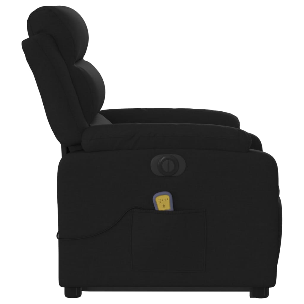 Sta-Op-Massagestoel Stof Zwart