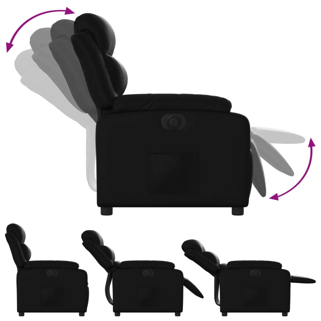 Fauteuil Kunstleer Zwart