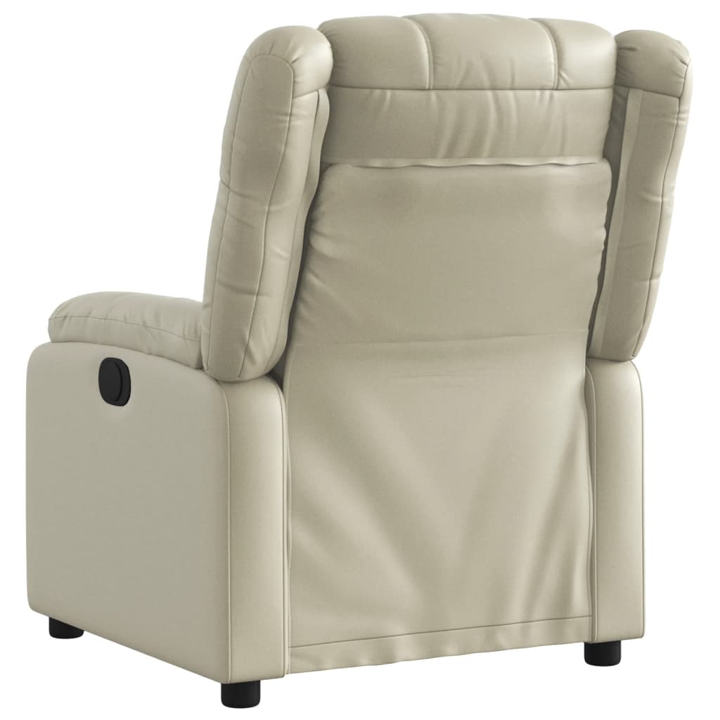 Fauteuil Kunstleer Kleurig Crème