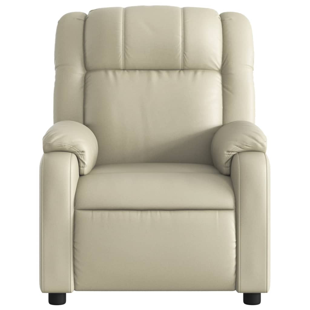 Fauteuil Kunstleer Kleurig Crème