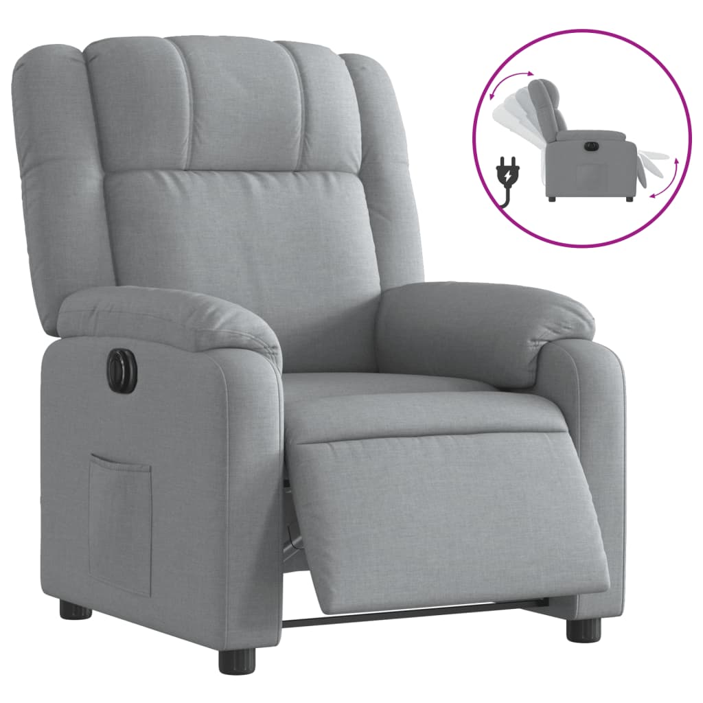 Fauteuil Stof Lichtgrijs
