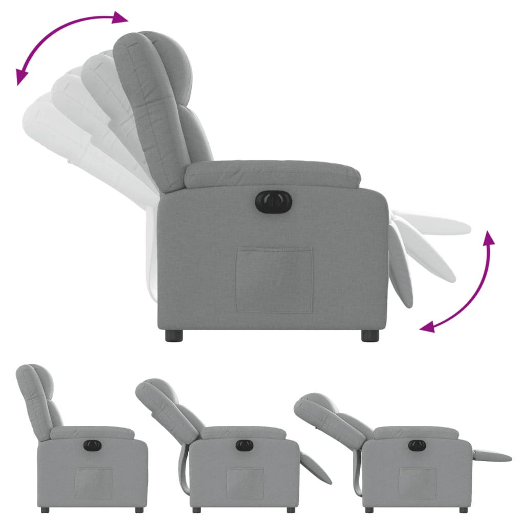 Fauteuil Stof Lichtgrijs