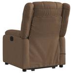 Sta-Op-Massagestoel Verstelbaar Stof Bruin