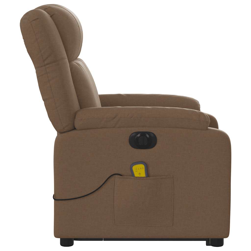 Sta-Op-Massagestoel Stof Bruin
