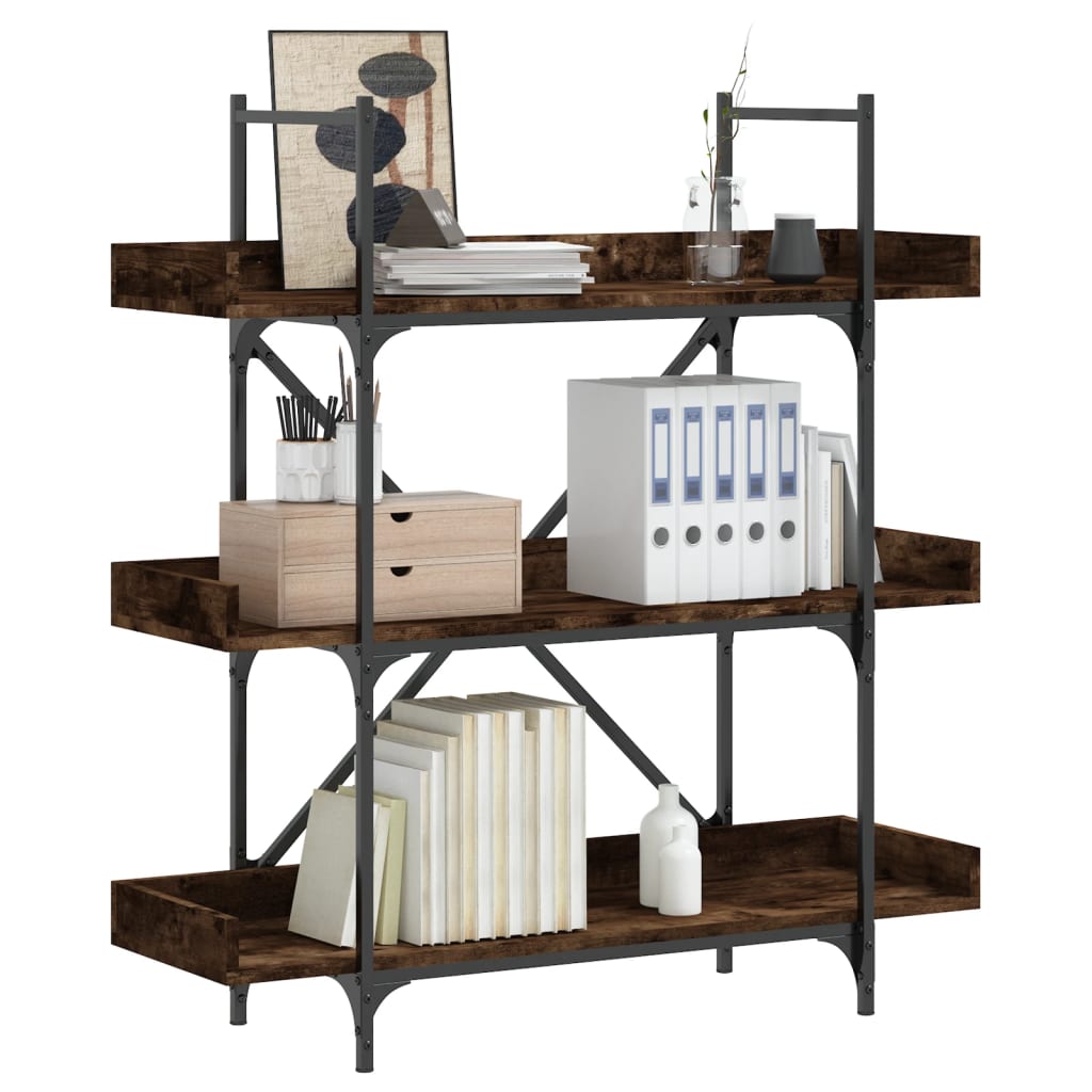 Boekenkast 4-Laags 100X33X145,5 Cm Bewerkt Hout