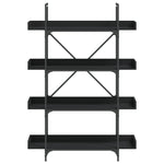 Boekenkast 4-Laags 100X33X145,5 Cm Bewerkt Hout